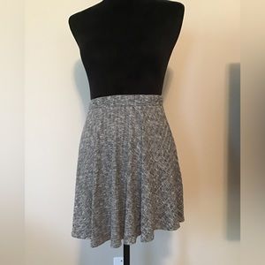 Grey Knit Mini Skirt, M/L,